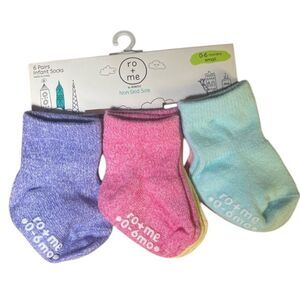 Ro + Me Infant Socks Set - Purple, Pink, Blue